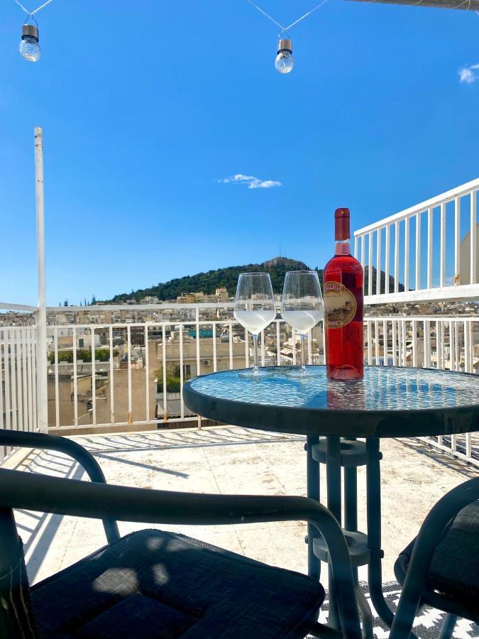 Apartment With Beautiful View Of Lycabettus Athén Kültér fotó